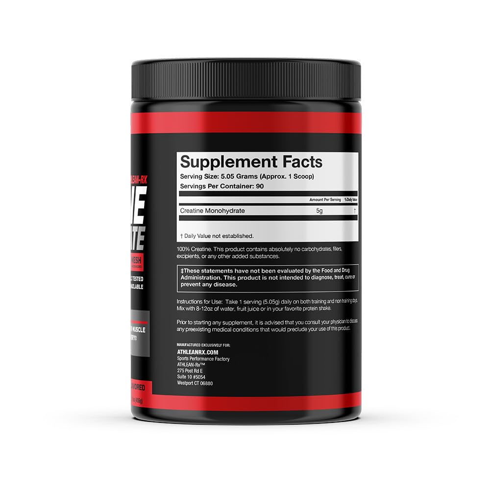 ATHLEAN-X X-CREATINE close-up texture shows fine micronized powder