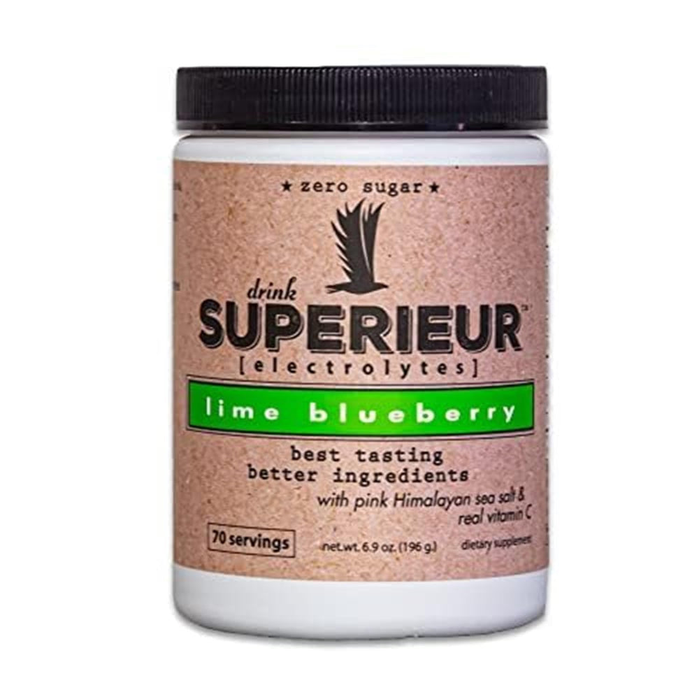 Athlete enjoying a refreshing Superieur Electrolytes drink.