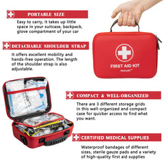 Atickyaid First Aid Kit suitable for family, home, and outdoor use.