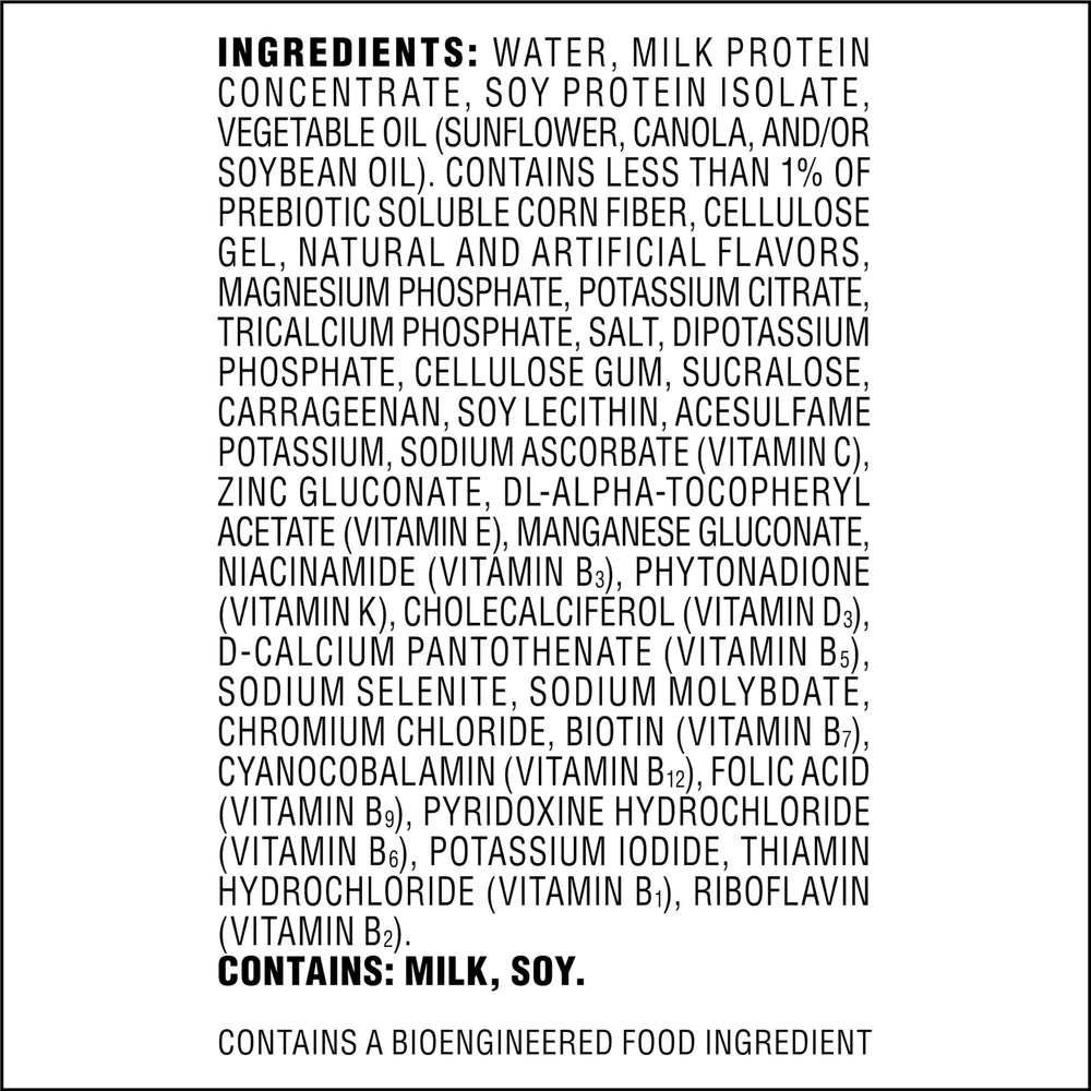 Nutrient-rich Atkins shake showing 15 g protein and 10 g fiber