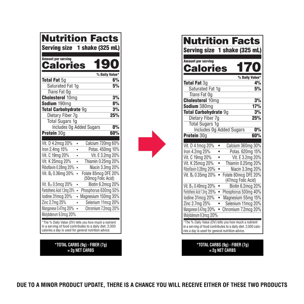 Atkins Strong milk chocolate label close-up highlighting nutrition information.