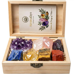 Atminafays amethyst cluster centerpiece for meditation and calm energy.
