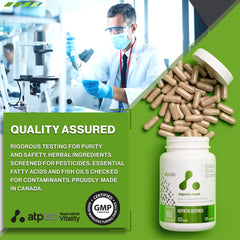 ATP LAB Hepatik Defense pouring from bottle for convenient use