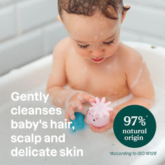 ATTITUDE Baby 2-in-1 apple fragrance brightens bath time for kids.