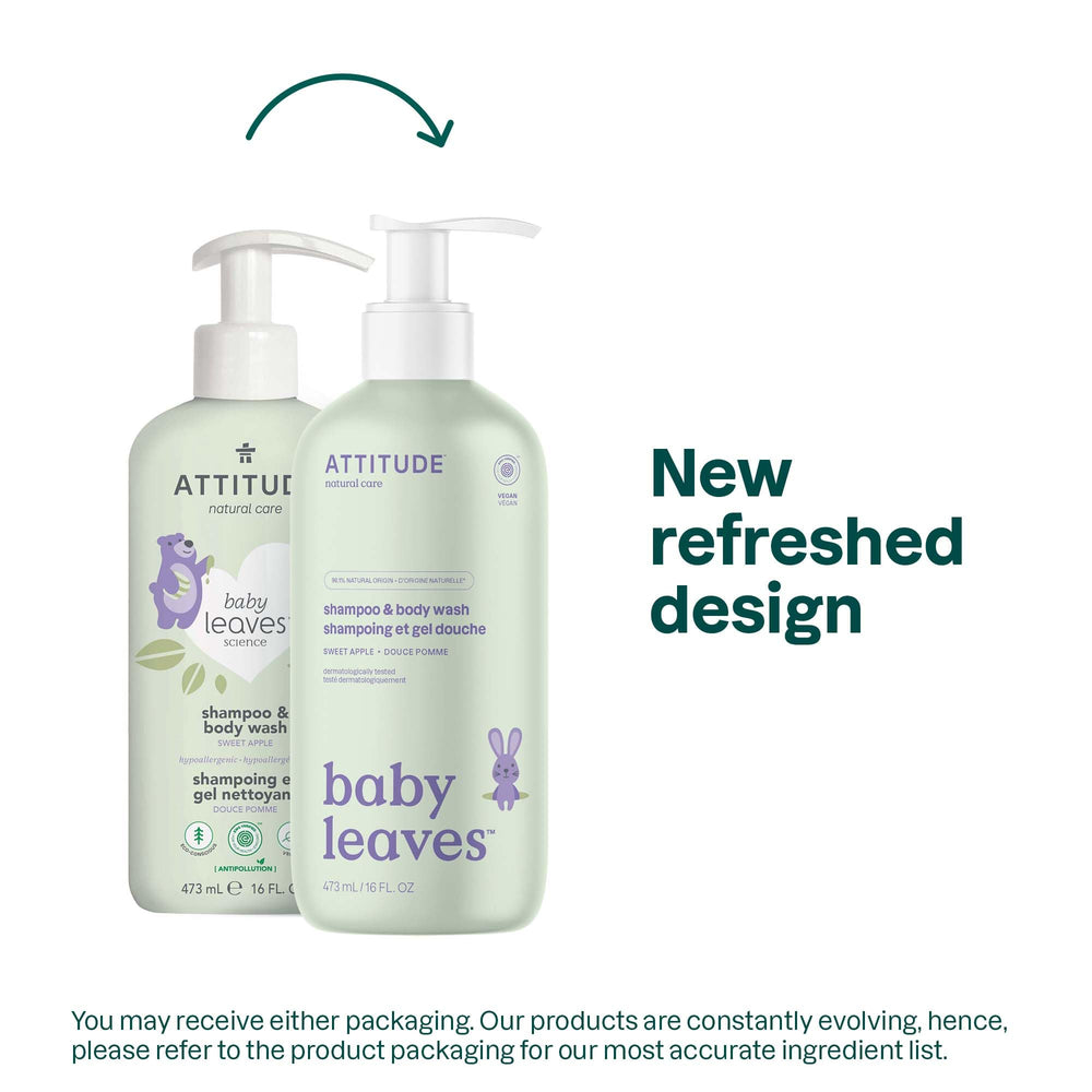 ATTITUDE Baby 2-in-1 lather demonstrates gentle, comforting cleansing for delicate skin.