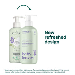 ATTITUDE Baby 2-in-1 lather demonstrates gentle, comforting cleansing for delicate skin.