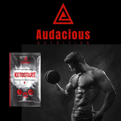 Audacious Nutrition Ketostart caffeine boost element shown for alertness.