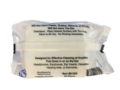 AUDIOLOGIST'S CHOICE Audiowipes four-pack in a travel-friendly pouch for daily devices