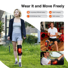 AUDODO compact controller for heat levels and massage intensity.