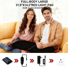 AUDODO red light therapy mat large dimensions for broad targeting