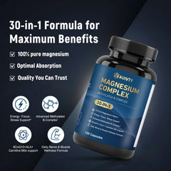 Auivty Magnesium Complex 10 forms supporting muscles and nerves.