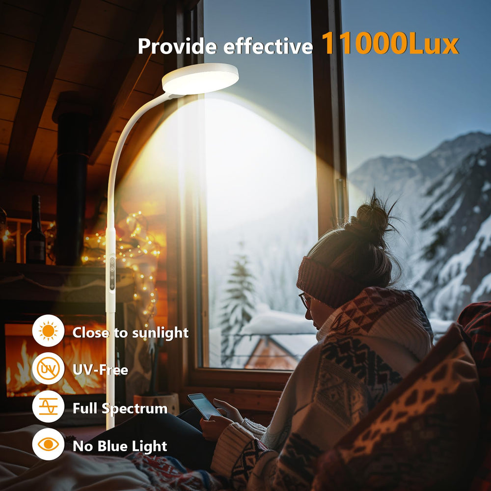 Aulaidik remote-control capability for convenient, hands-free operation of the therapy lamp