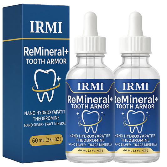 Aultink Irmi Remineral Tooth Armor bottle with drops for enamel care.
