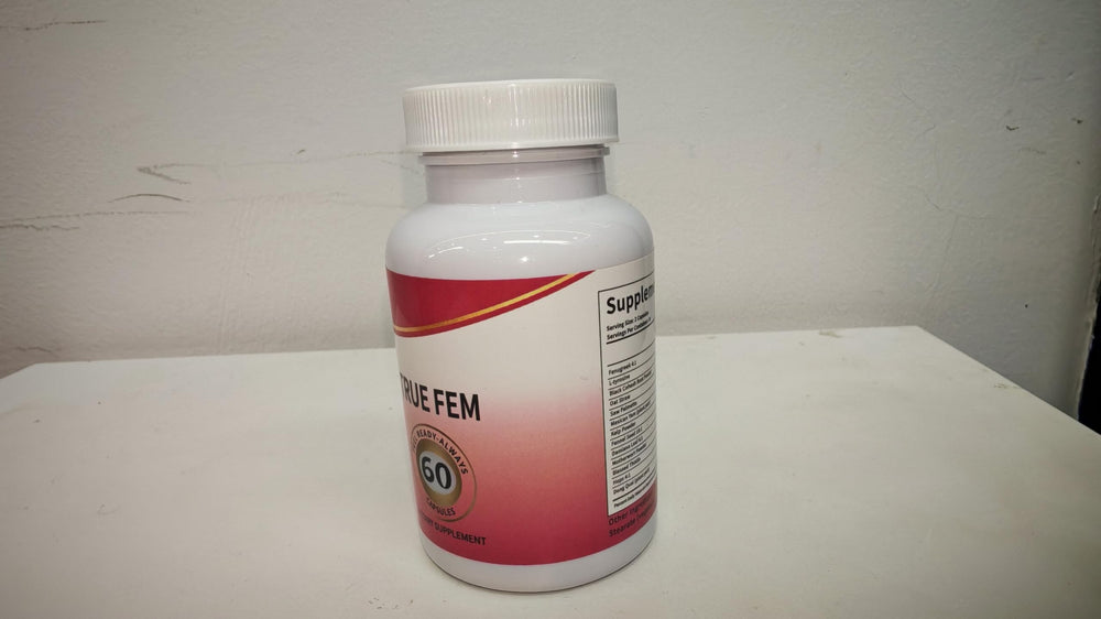 Label emphasis on plant-based ingredients in Aultink True Fem.
