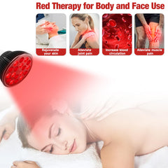 Aumtrly red light therapy bulb compatible with standard E26 socket.