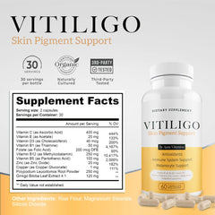 Dermawonder ingredients chart featuring Vitamin C, Vitamin E, and Zinc