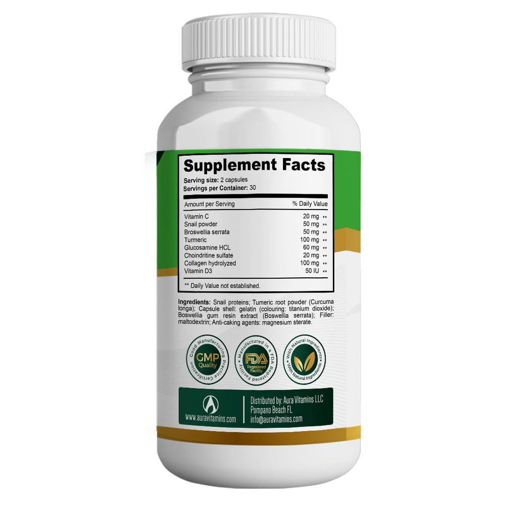 Aura Vitamins Regemax label close-up highlighting gluten-free, non-GMO formula.