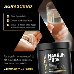 Aurascend Magnum Mode daily-use shot suggesting routine energy support