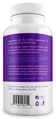 Aura Vitamins Vitiligo Capsules bottle with label emphasizing natural ingredients