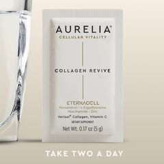 Aurelia Collagen Revive set up in a glow routine for a radiant morning boost.