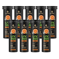 Auric Liver Support tablets in packaging for easy daily detox routines.