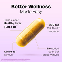 Auric Milk Thistle Plus bottle with cap off, ready to take.