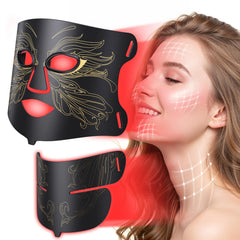 Aurphany facial and neck LED mask with 324 LEDs for at-home skincare sessions