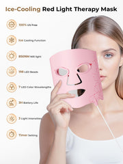 Aurphany LED mask with adjustable brightness for personalized sessions at home.