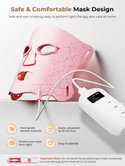 Aurphany LED mask gentle fit accommodates various face shapes during use.
