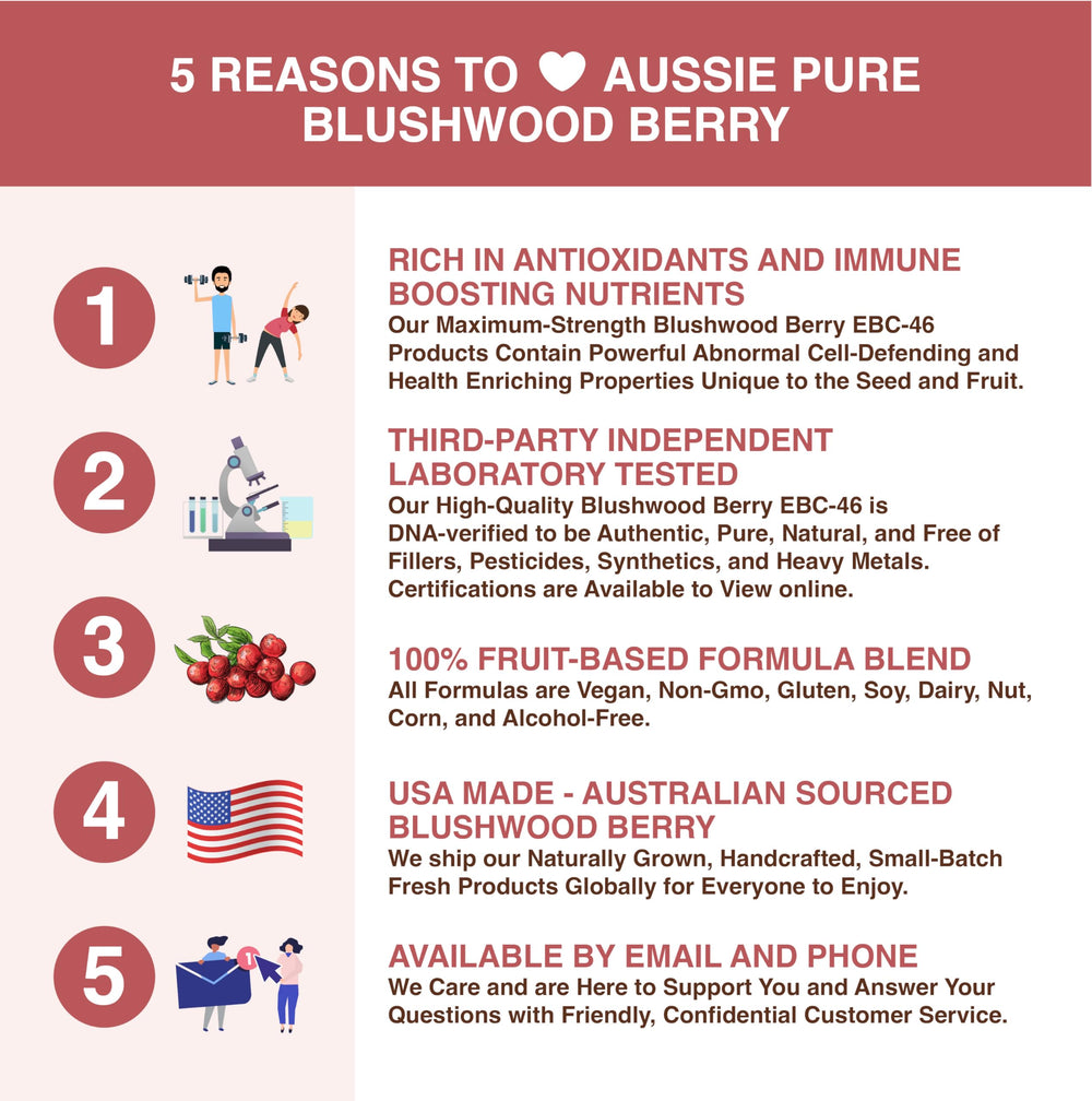 Aussie Pure label close-up demonstrates EBC-46 infusion and authenticity cues.