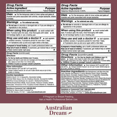 Australian Dream arthritis pain relief cream pump for easy application.