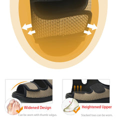 AUSTYLCO slippers with adjustable closure for easy on-off and personalized fit.