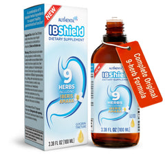AUTHENTA IBShield bottle front view for post-meal digestive support