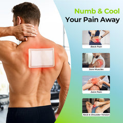 AUVON Max Strength Patch application area showing large coverage for back or neck.