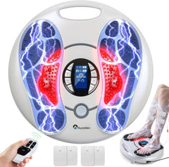 Auxoliev EMS foot massager targets neuropathy with comfortable stimulation for home use.