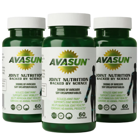 AvaSun ASU joint support bottle with capsules for daily mobility