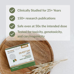 Avemar vegetarian-friendly formulation displayed to appeal to diverse lifestyles.