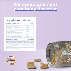 Avenir Nutrition Liver Shield & Cleanse ingredient panel highlighting herbal blend.