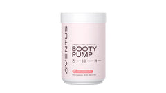 Aventus Booty Pump Watermelon tub ready to mix for a quick pre-workout boost.