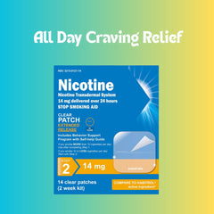 Aveva Step 2 patch packaging box highlighting 14 mg dose
