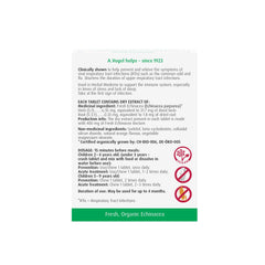 Dosing information illustrated on A.Vogel Echinaforce Junior packaging