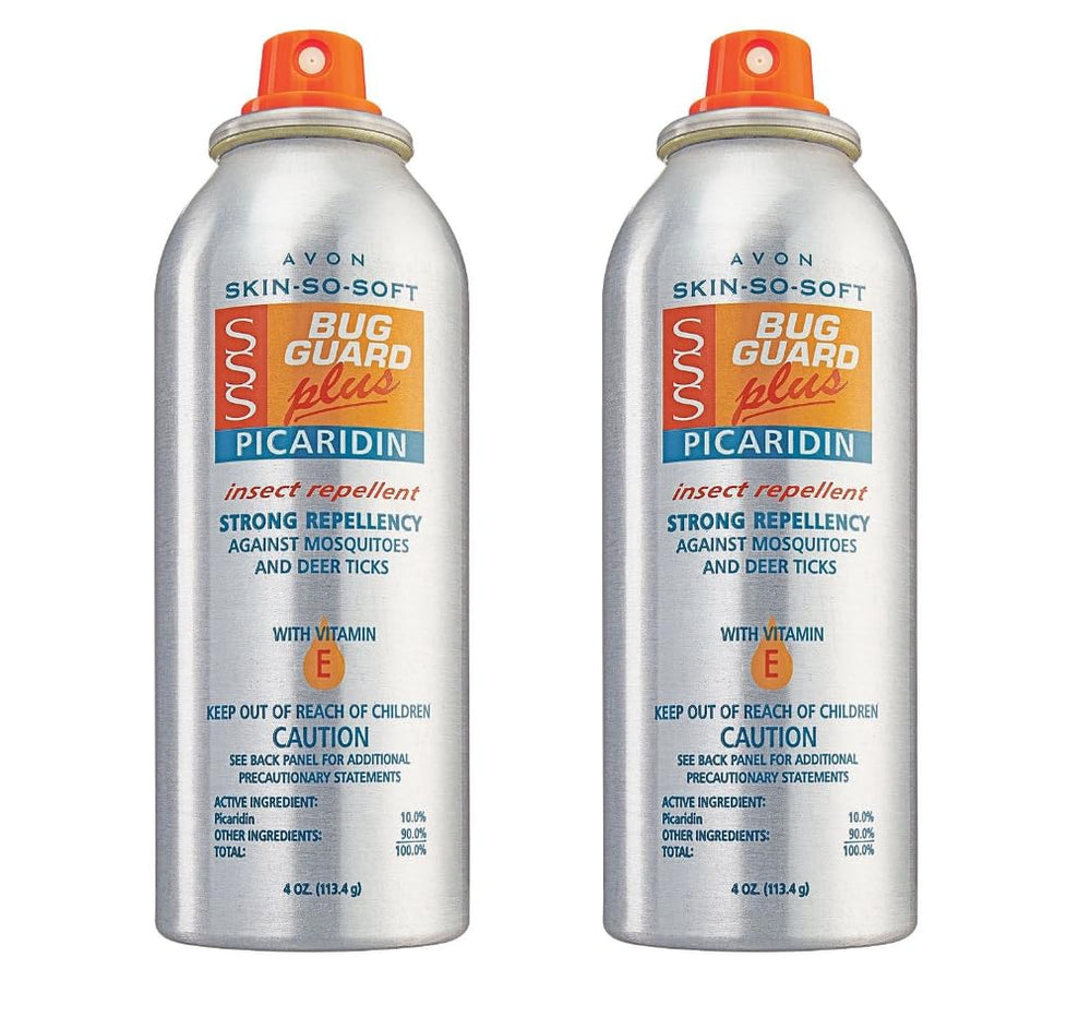 Avon Skin So Soft Bug Guard Picaridin aerosol spray provides easy, dependable outdoor protection.