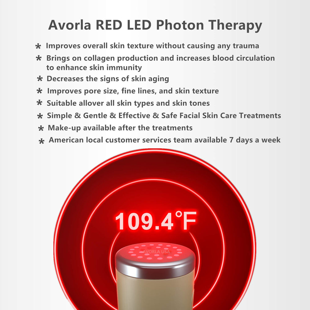 Avorla Gold packaging beside the wand for premium at-home care.