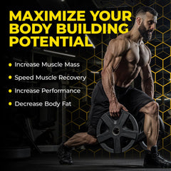 Avry Labs L-CREATINE label close-up highlighting leucine and HMB synergy for recovery.