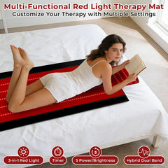 AVZAVZ red light therapy mat remote control for easy scheduling