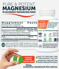 Awakened.energy Night-time routine with MitoMAG promoting restful moments.