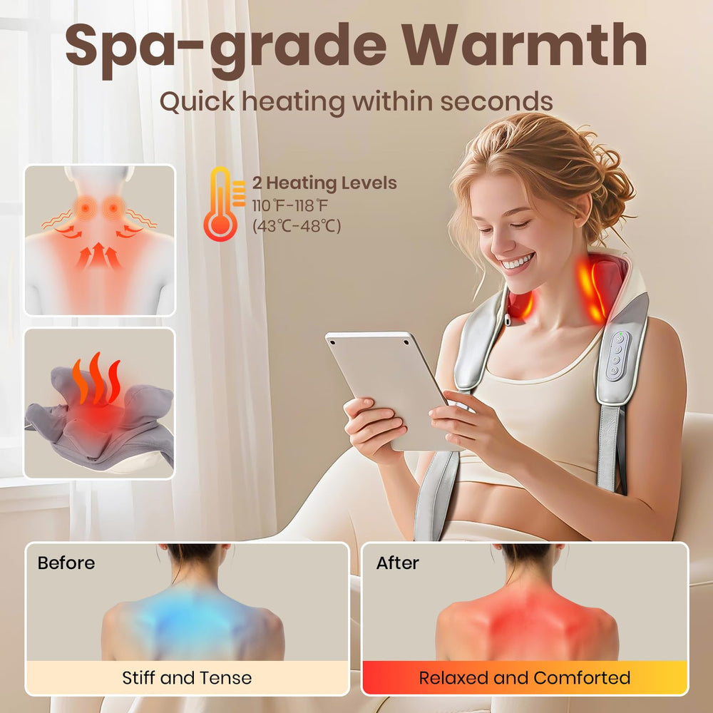 AXTEDRPOWE adjustable strap fit on the massager for a personalized comfort.