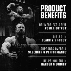 Pre-workout scoop pour demonstrates quick dissolution in water.