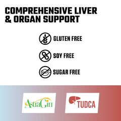 Liver+ label packaging signals GMP quality and natural ingredients.
