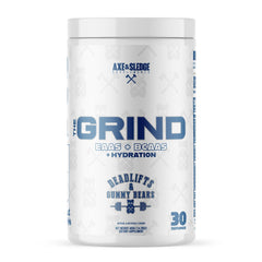 Axe & Sledge The Grind bottle pour for hydration and recovery after training.